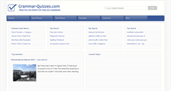 Desktop Screenshot of grammar-quizzes.com