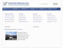 Tablet Screenshot of grammar-quizzes.com